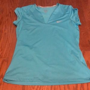 COPY - Nike Pure Dri-Fit V Neck Tee - Sea Blue